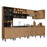 Cozinha Modulada Toscana 7 Peças Mdf com Paneleiro 1 Forno e Armários Canto - 2