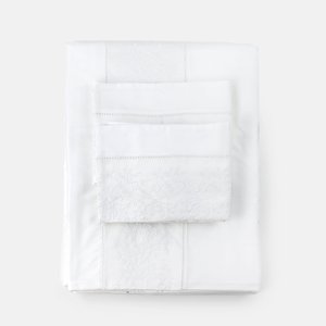 Capa de Duvet Algodão King 400 Fios Muguet Blanc Blue Gardenia