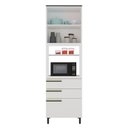 Ver imagem 6 de Torre Quente 70cm 2 Portas 3 Gavetas Cozinha Flórida Branco/Artico