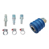Kit Conexões Compressor Pneumático 1/4 Engate Espigão Pino - 1