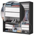 Ver imagem 6 de Guarda-roupa Casal 4 Espelhos 3 Portas de Correr 4 Gavetas Max Plus Espresso Móveis