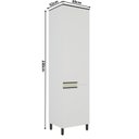 Ver imagem 3 de Paneleiro 60cm 2 Portas Cozinha Flórida Branco/Artico