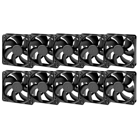 10x Micro Ventilador Ventoinha com Bucha 92x92x25mm 12v