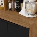 Ver imagem 7 de Cozinha Modulada Toscana 7 Peças Mdf com Paneleiro 1 Forno e Armários Canto