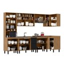 Ver imagem 3 de Cozinha Modulada Toscana 7 Peças Mdf com Paneleiro 1 Forno e Armários Canto