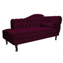 Ver imagem 1 de Diva Recamier Diana 140cm Lado Esquerdo Suede - ADJ Decor - Bordô