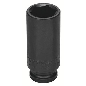 Soquete Impacto Sextavado Longo Aço Cromo Molibdênio 8mm - Encaixe 1/2pol Tramontina Pro