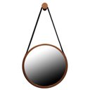 Ver imagem 1 de Espelho Adnet Redondo 60cm Cobre Alça Preta com Pino de Pendurar