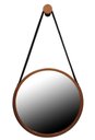 Ver imagem 1 de Espelho Adnet Redondo 60cm Cobre Alça Preta com Pino de Pendurar