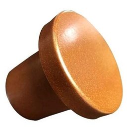 Espelho Adnet Redondo 60cm Cobre Alça Preta com Pino de Pendurar - 3