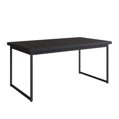 Mesa Tubular 8 Lugares Oxford 180cm Preto