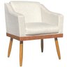 Poltrona Decorativa San Diego no Linho Base Compose - Dritex:linho Bege - 3