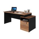 Ver imagem 2 de Escrivaninha Mesa de Escritório 172cm 2 Gavetas Flex Multimóveis CR25309