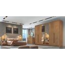 Ver imagem 1 de Guarda Roupa Casal 6 Portas 8 Gavetas com Espelho Robust Cumaru - Móveis Novo Horizonte