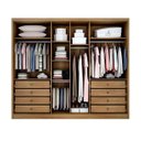Ver imagem 3 de Guarda Roupa Casal 6 Portas 8 Gavetas com Espelho Robust Cumaru - Móveis Novo Horizonte