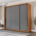 Ver imagem 1 de Guarda Roupa Casal 220cm com 3 Portas de Correr e 4 Gavetas 240846 Lisboa Politorno Móveis