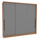 Ver imagem 4 de Guarda Roupa Casal 220cm com 3 Portas de Correr e 4 Gavetas 240846 Lisboa Politorno Móveis
