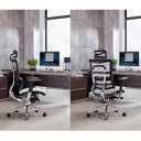 Ver imagem 5 de Cadeira Ergonômica Presidente Ergohaus Tecido Mash Estrutura Alumínio Fundido - Branca