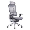 Ver imagem 1 de Cadeira Ergonômica Presidente Ergohaus Tecido Mash Estrutura Alumínio Fundido - Branca