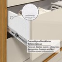 Ver imagem 5 de Cômoda Infantil 8 Gavetas 100% MDF 112cm Brincare Espresso Móveis Bege/Cinamomo/Off White
