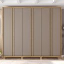 Ver imagem 1 de Guarda-roupa Casal 6 Portas 6 Gavetas com Pés Suburban Espresso Móveis