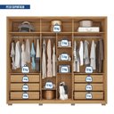 Ver imagem 6 de Guarda-roupa Casal 6 Portas 6 Gavetas com Pés Suburban Espresso Móveis