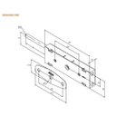 Ver imagem 3 de Kit Fechadura para Porta de Aço de Enrolar 200 com Duas Fechaduras Trava Lateral 1200 Grafite Stam