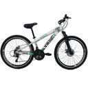 Ver imagem 1 de Bicicleta Viking X Tuff25/30 Freeride Aro 26 Freio a Disco 21 Velocidades Branco Verde