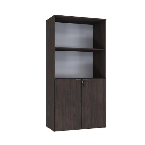 Armário Alto Estante com 02 Portas 161,5x80x42cm Wlae80 Terracota - Branco