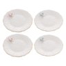 Conjunto 4 Pratos Sobremesa Porcelana Birds Wolff 19 Cm - 1