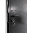 Ver imagem 3 de Porta de Giro Alumínio Preto Lambril C/maçaneta Maxx