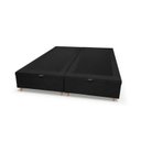 Ver imagem 3 de Base Box Baú King Suede 193x203x35cm Smart Preto