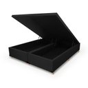 Ver imagem 2 de Base Box Baú King Suede 193x203x35cm Smart Preto