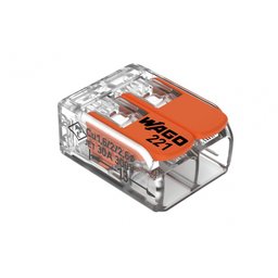 Conector Emenda Wago 2p 41a 221-612 C/3pcs - 1