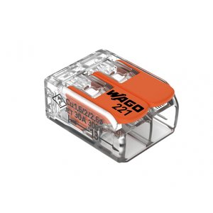 Conector Emenda Wago 2p 41a 221-612 C/3pcs