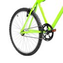 Ver imagem 4 de Bicicleta Masculina Aro 26 Mtb Alumínio Natural Cor Verde Claro