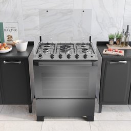 Fogão 5 Bocas À Gás Mesa Inox com Forno New Dream Itatiaia Vidro Reflecta - 2