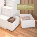 Ver imagem 3 de Cama Solteiro Alta com Guarda-Roupa 2 Portas e Escrivaninha Multimóveis Crrui-CAM014 Branco