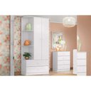 Ver imagem 1 de Quarto de Bebê Completo Labirinto 2 Peças (1 Guarda Roupa + 1 Cômoda) Qi96 Branco - Henn