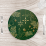 Capa para Sousplat 35cm Natal Verde/dourado - com Base - Kit com 6 - 1
