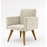 Poltrona Decorativa Talita Cor Bege - 1