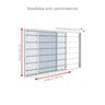 Janela Vitro 2 Folhas com Grade Horizontal 1,20m X 1m em Alumínio Branco com Vidro – Vitrolar - 4