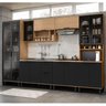 Cozinha Modulada Toscana 6 Peças Mdf com Paneleiro e Cristaleira - 1