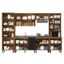 Ver imagem 3 de Cozinha Modulada Toscana 6 Peças Mdf com Paneleiro e Cristaleira