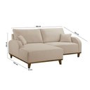 Ver imagem 3 de Sofá Albano Linho 185cm Chaise Lado Esquerdo Meu Sofá Online