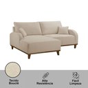 Ver imagem 4 de Sofá Albano Linho 185cm Chaise Lado Esquerdo Meu Sofá Online
