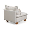 Ver imagem 5 de Sofá Modular Braço Lateral com Pé Bolinha Sôma CabeCasa MadeiraOriginals Bege Natural