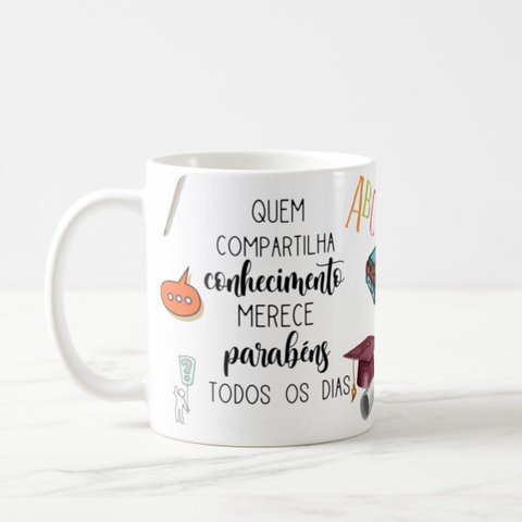 Caneca Presente Dia Dos Professores Língua Portuguesa