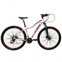 Ver imagem 1 de Bicicleta Feminina Aro 29 Ksw Mwza Câmbios Shimano 24v Garfo Trava Branco-pink-violeta 17