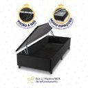 Ver imagem 5 de Conjunto Box Baú Preto Argel Cinza Espuma D33 Solteiro 96x203x74 - King House